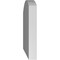 Ekena Millwork Arch Top Surface Mount PVC Gable Vent: Functional, w/ 2"W x 1-1/2"P Brickmould Frame, 12"W x 12"H GVPAR12X1202SF - alternate 5